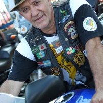 Edson Costa, presidente e moto clubeiro do Calangos do Asfalto